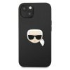 Karl Lagerfeld KLHCP13SPKMK iPhone 13mini 5,4 czarny/black hardcase Leather Ikonik Karl`s Head Metal
